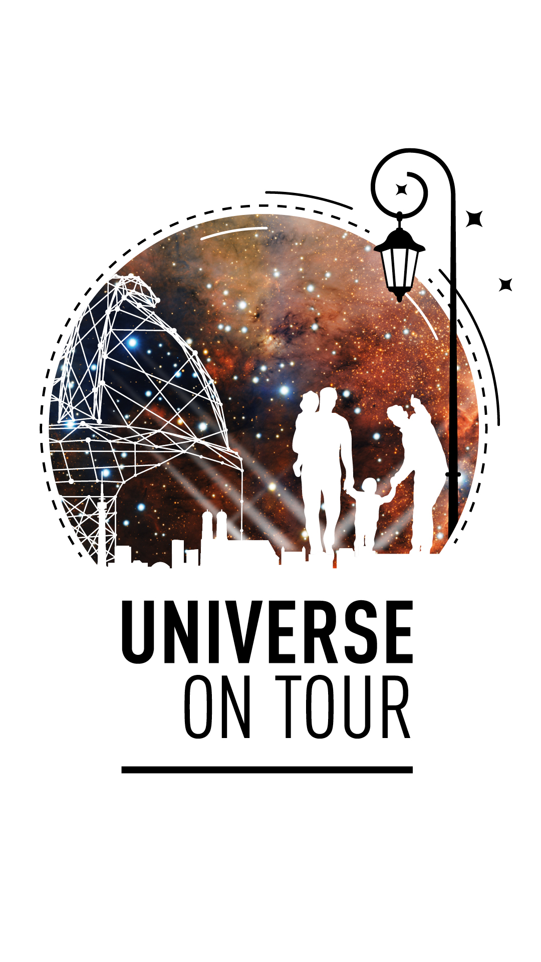 Logo Besucherbefragung Universe on Tour im Wissenschaftsjahr 2023 - Unser Universum